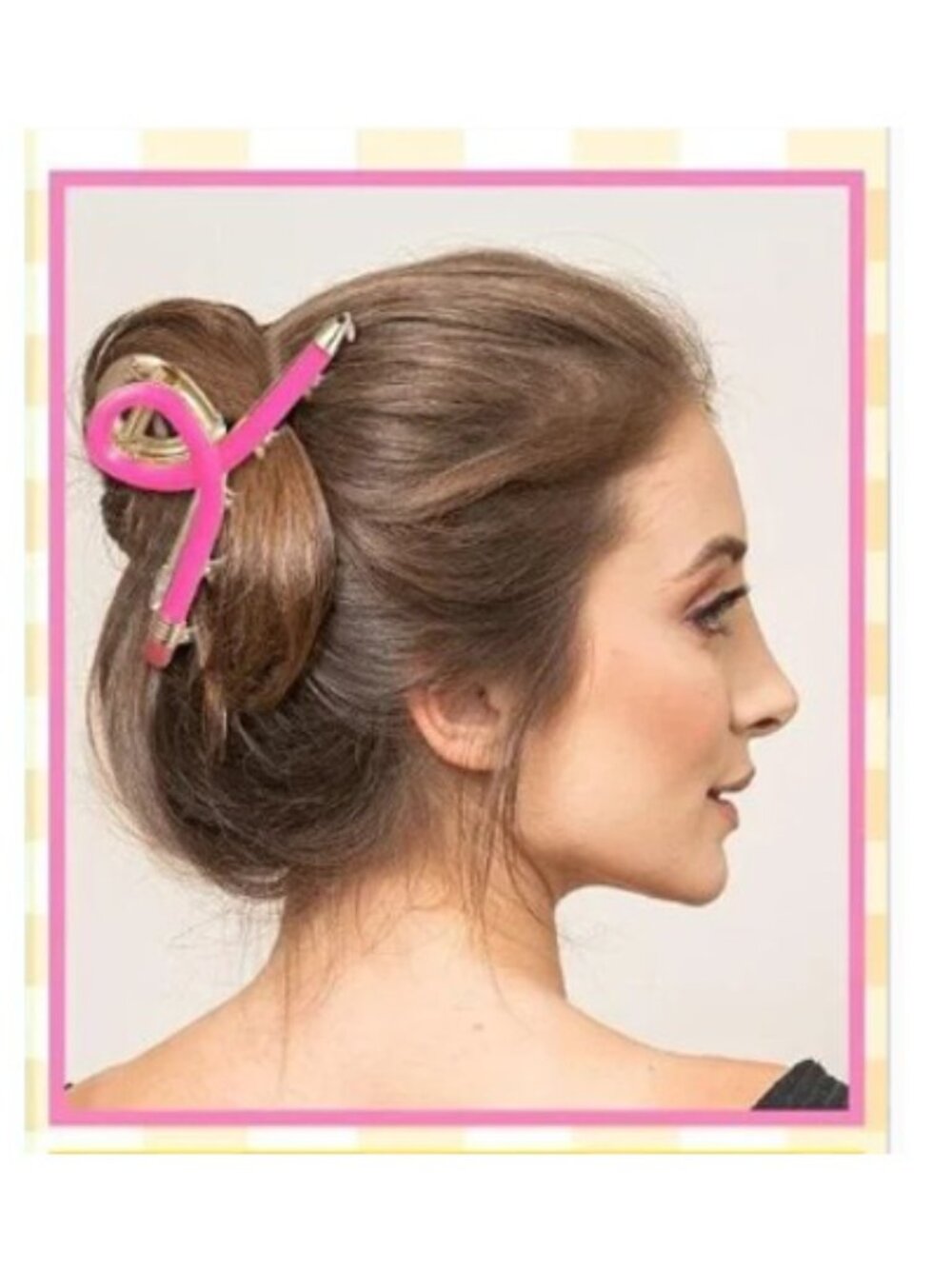 Pink Teacher Metal Pencil Hair Claw Clip (BRAND-NEW & SO CUTE!) - Picture 5 of 8